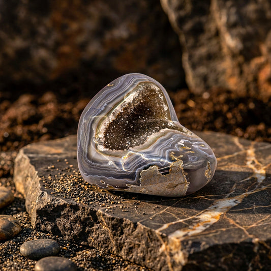 Gepolijste agaat geode voor decoratie interieur