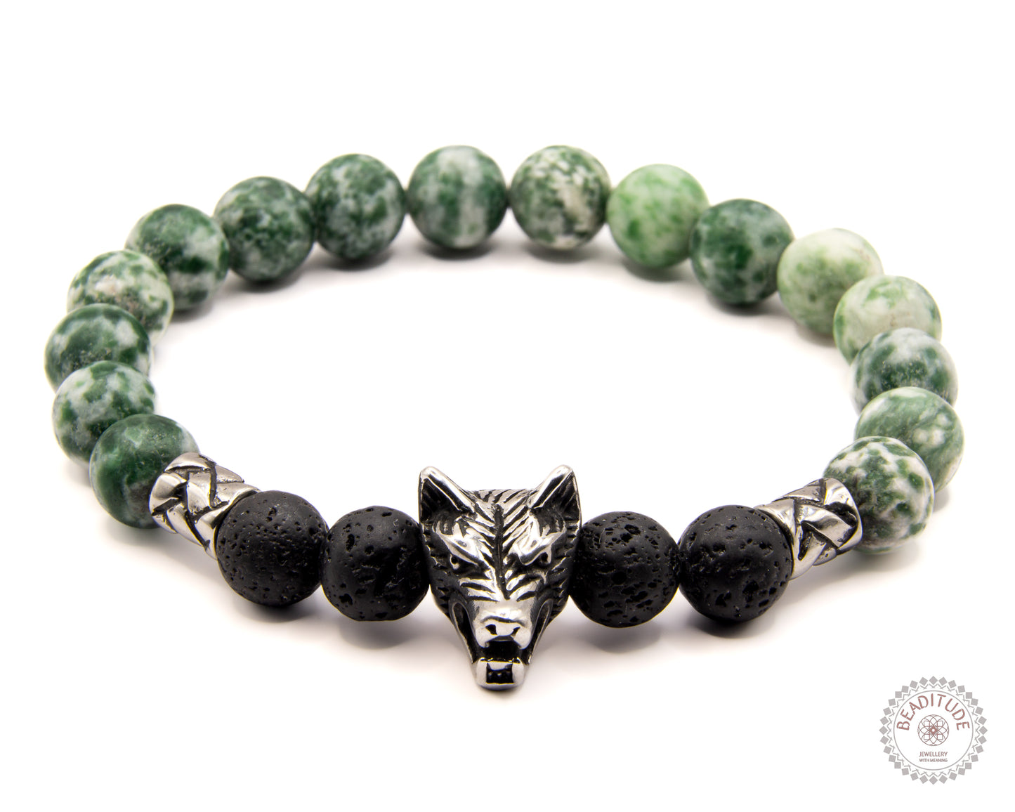 Groene Jade & Lava steen