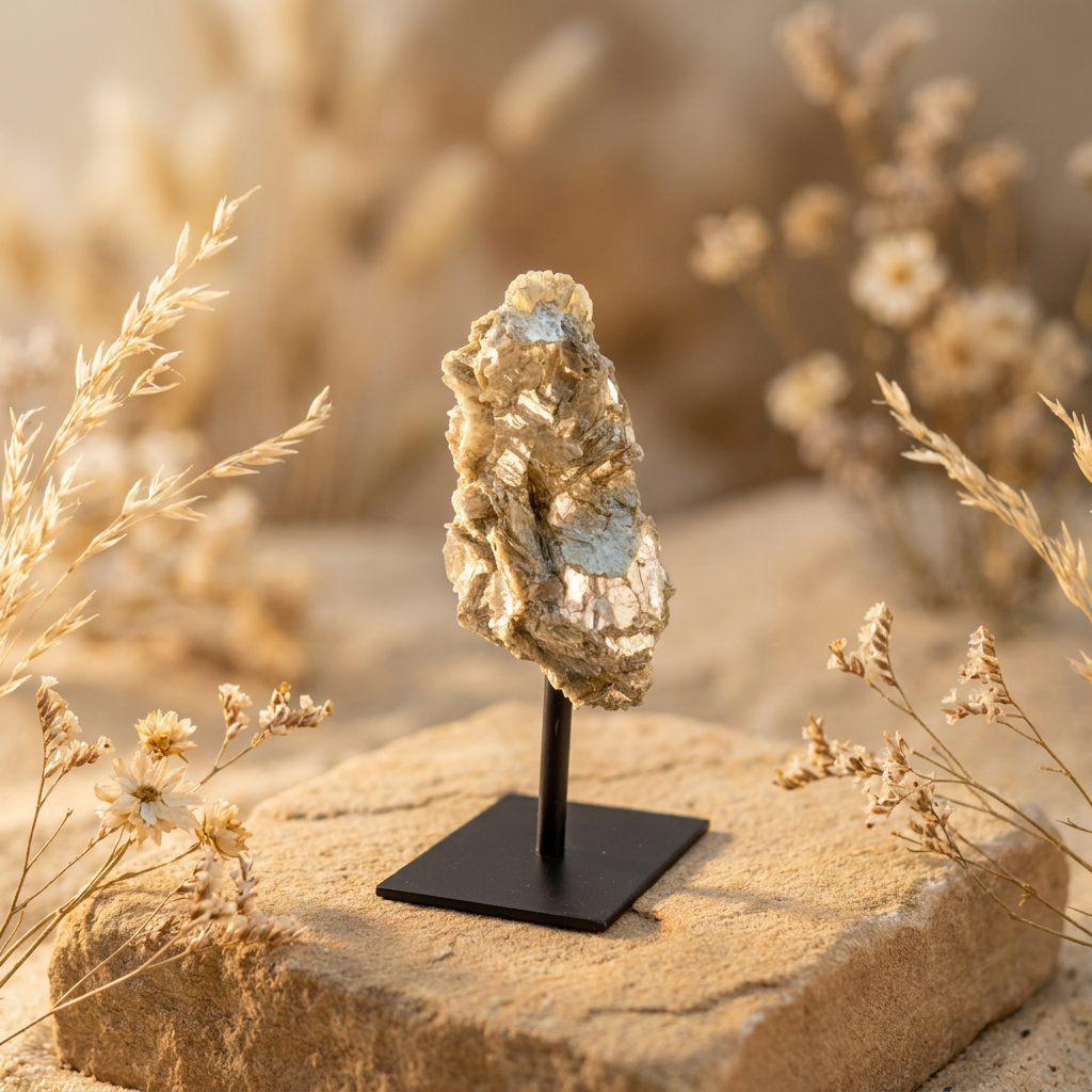 Gouden Mica op standaard