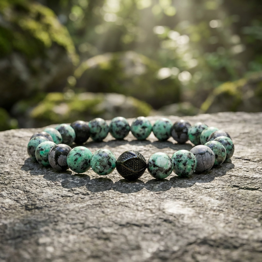 Sneeuwvlok Obsidiaan & Afrikaanse Turkoois