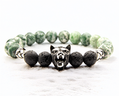 Groene Jade & Lava steen