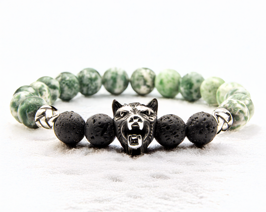 Groene Jade & Lava steen